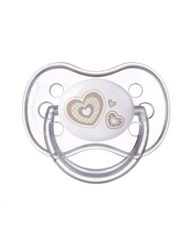 Baby Comfort Silicone Pacifier with Cherry Shaped Nipple 6-18 Months (White)