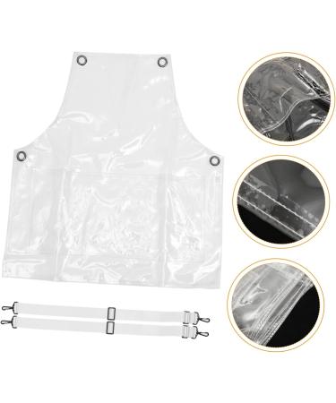 FRCOLOR barber apron dishwashing apron salon apron adjustable apron hair dresser apron hairdresser apron hairstylist aprons for women work apron hair apron tpu white men and women make up - Buy Online on GoSupps.com