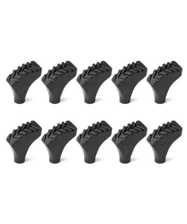 HIOPOIUYT Nonslip Walking Stick Pad Caps Hikings Stick End Bottom Crutch Tip Head Protectors Walking Stick Rubber Replaceable Tip