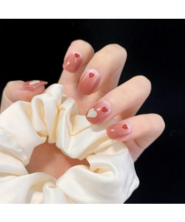 Red Heart Soft Nail Wearing Nail Finished False Nail Beauty Patch Nail Patch Detachable Nail Patch Wearing Nail JP1043 - Buy Online on GoSupps.com