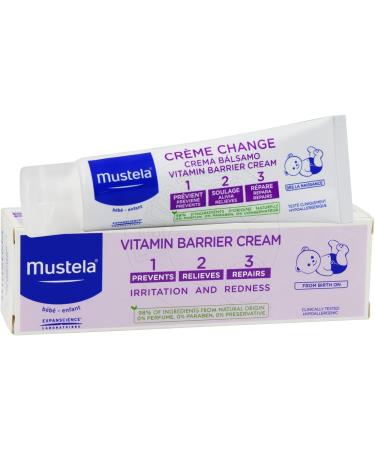 Mustela Vitamin Barrier 123 Cream 50ml - Soothing Baby Diaper Rash Cream - Buy Online on GoSupps.com