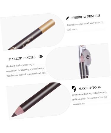 BELLIFFY 8pcs Black Pencils Pencil Makeup Eyebrow Pencils Sharpener Eyebrow Pencil Wooden 1 count (Pack of 1) Coffee - Buy Online on GoSupps.com