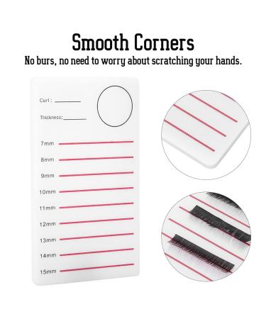 Eyelash Extensions Tray - Black Mink False Lashes Holder for Salon Use | Premium Plastic Eyelash Stand Pallet (02 - Buy Online on GoSupps.com