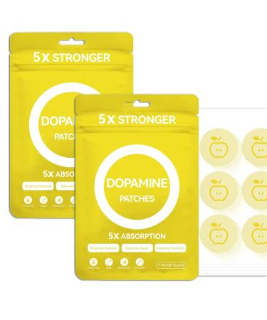 huangirl Dopamine Patches | 60 Pack (2PCS) | Vegan Plant-Based Formula - for Men & Women 2 PCS