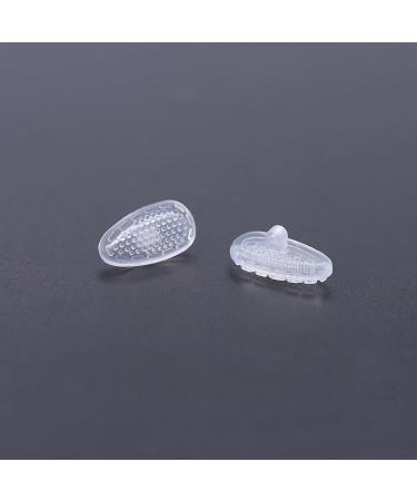 Comfortable 14mm Replacement Nose Pads for Glasses & Sunglasses - Soft Silicone Anti-Slip Screwable Clear - Buy Online on GoSupps.com
