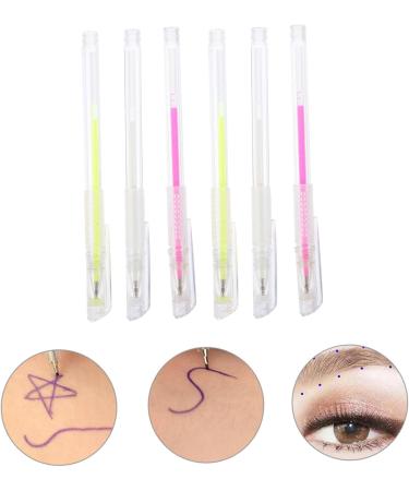 FOMIYES 6pcs Eyebrow Pen Brow Mapping Pen Markers Marking Pens Eyebrow Shape Positioning Pen - Buy Online on GoSupps.com