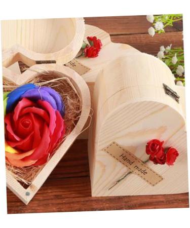 COLLBATH Soap Flower Creative Candle Rose Candle Gift Christmas Decorative Candle Natural Bar Soap Petals Guest Soap Petals Body Soap Petals for Wedding Gifts Makeup Artificial Bamboo Red 13*13cm Red - Buy Online on GoSupps.com