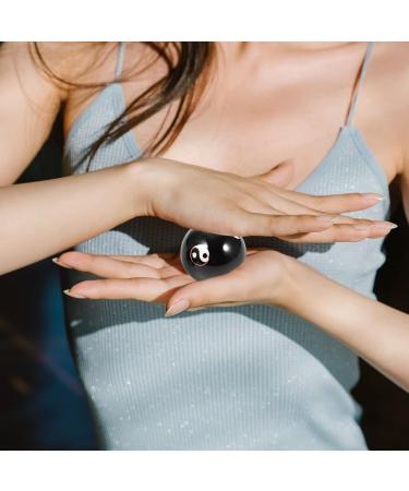 Healeved Baoding Balls - Chinese Health & Massage Balls for Hand Therapy Stress Relief | 2 Black Metal Meditation Balls with Case & Yang Patterns - Buy Online on GoSupps.com