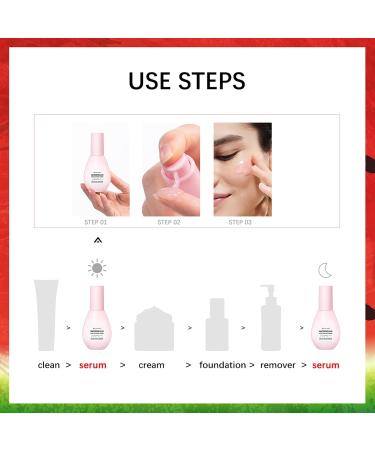 Watermelon Niacinamide Highlighting Serum | Illuminating Primer & Facial Serum with Hyaluronic Acid for Glowing Skin (75ml) - Moisturizing & Lightweight - Buy Online on GoSupps.com