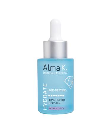 Alma K Time Repair Booster with Bakuchiol - Face Serum for Women - Hyaluronic Acid Serum for Face - Skin Brightening Serum - Hydrating Serum - 1 oz