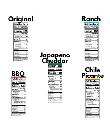 Munchie Box 40oz Variety Pack - BBQ, Ranch, Chile Picante, Original, Jalapeno Cheddar - 10 Pack with Chip Sealer - Buy Online on GoSupps.com