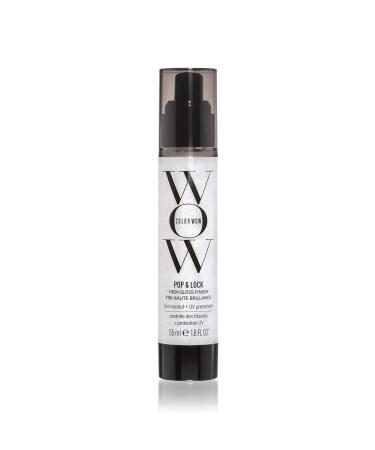 Color Wow Pop + Lock Frizz Control + Glossing Serum  Anti-frizz serum with heat protection Seals split ends Moisturizes Prevents color fade UV protection Silkens and shines dull, dehydrated hair