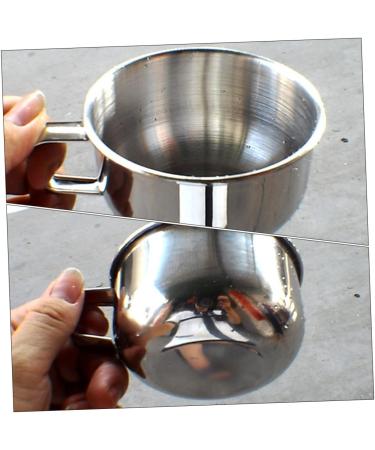 Premium Stainless Steel Shaving Bowl Soap - Durable Circular Shaver Cup for a Luxurious Foam Experience - Buy Online on GoSupps.com