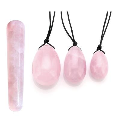 Go to rose quartz yoni ei massage tab crystal yoni egg set with 3 sizes yoni egg massage stone for women muscles massage in cone exercises - Buy Online on GoSupps.com