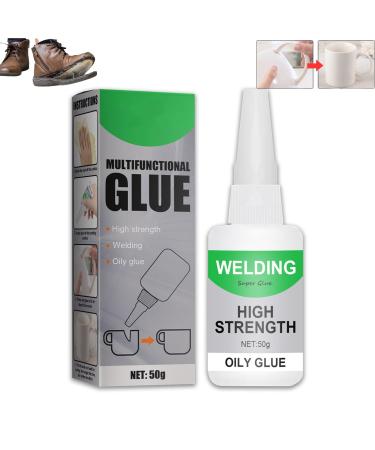 Visulong Glue Welding High-Strength Oily Glue Welding High Strength Oily Glue Universal Super Glue Gel Plastic Glue for Metal Plastic Wood Ceramics Leather 1pcs