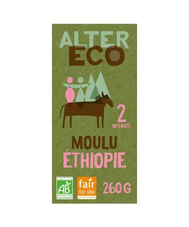 G n rique ALTER ECO - FAIR TRADE - Alter Eco - Fair Trade Organic Ground Pure Arabica Coffee from Ethiopia 260g - 260g - Pack of 3 - Sold as a Pack