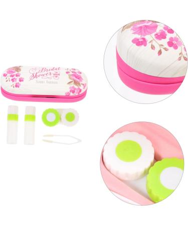 Buy Solustre Double-Lodged Glasses Case & Travel Lens Kit | Stylish Flocked Cloth Travel Set for Lentil Containers - Buy Online on GoSupps.com