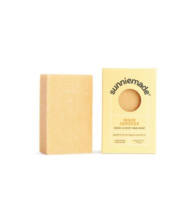Moisturizing Hand & Body Soap Bar - Main Squeeze Natural Cleansing Body Wash