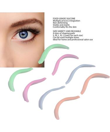 Sonew 8 Pairs Eyelash Perm Pads Silicone Lash Lift Rods for Beautifully Formed Lashes Reusable Curler with Soft Touch Eco Friendly Materials Multiple Sizes - Buy Online on GoSupps.com