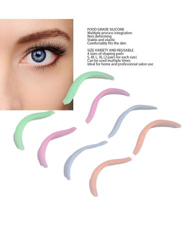 Silicone Lash Rods - 8 Pairs Reusable Eyelash Perming Curlers Eco-Friendly Makeup Tools 4 Sizes No Glue Required Washable Beauty Pads for Individuals - Buy Online on GoSupps.com