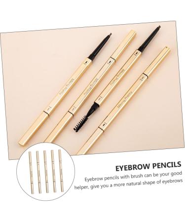 DRESSOOS 5pcs Double Ended Eyebrow Pencil Brow Pencils with Brush Microblading Eyebrow Pen Brow Pens Plastic - Buy Online on GoSupps.com