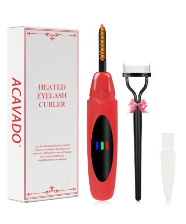 Heated Eyelash Curler Professional- Fast Heating Up Naturally Lashes Curling with Innovative ARC Desigh Fit Lash CCC Quick Type-C Rechargeable 3 Heating Mode Anti-Burn Eyelid TwoYear WTY