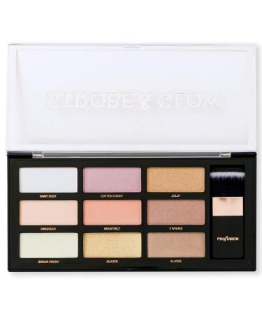 Profusion Cosmetics Pro Strobe and Glow Highlight Palette - Diamond Shimmer Glitter Highlighter for Face Cheek - Makeup Powder Palette - Buy Online on GoSupps.com