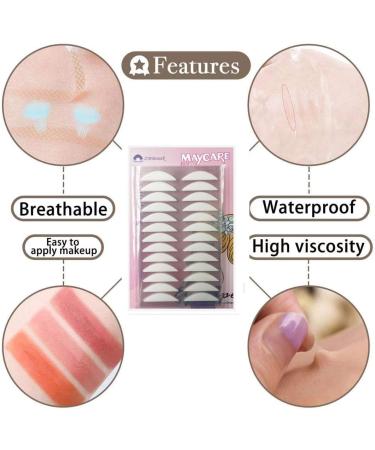 Akliocss 6MM Invisible Eyelid Tape Instant Eye Lift Strips One-sided Sticky Eyelid Sticker - for Hooded Droopy Uneven or Mono-eyelids Waterproof 6MM 280Pcs Pink - Buy Online on GoSupps.com