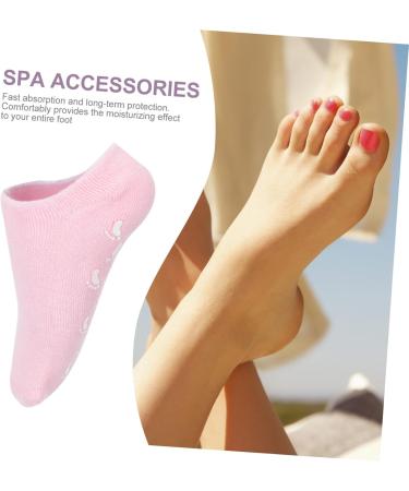 Healeved 1 Pair Gel Socks Lotion Socks Heel Moisturizing Foot Cover Dry Foot Moisturizing Cover Women Moisturizing Gels Sock Women Socks Women's Cosmetic Pink Outer Cotton Yarn Adult Socks - Buy Online on GoSupps.com