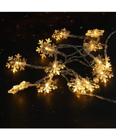 Guirlande Lumineuse 50 LED en Forme de Flocon de Neige d coration Suspendue pour Commode de Maison atmosph re de f te - Buy Online on GoSupps.com