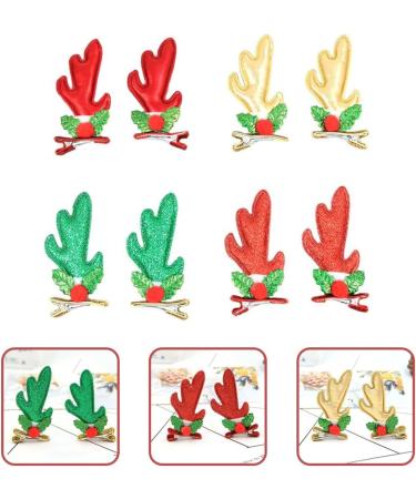 FRCOLOR 12 Pairs girls barrettes Deer Ears Hair Clips Glitter Reindeer Hair Clips reindeer barrettes Christmas Hairpin Antlers Hair Clips kids hairpin Miss headgear three-dimensional pu - Buy Online on GoSupps.com