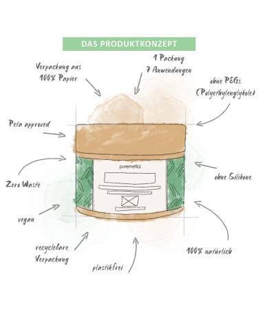 Puremetics Spirulina Peel-Off Mask | 100% Natural Vegan & Plastic-Free | Anti-Acne Solution for Oily Skin | Zero Waste Natural Cosmetics (65g - 7 Applications) - Buy Online on GoSupps.com