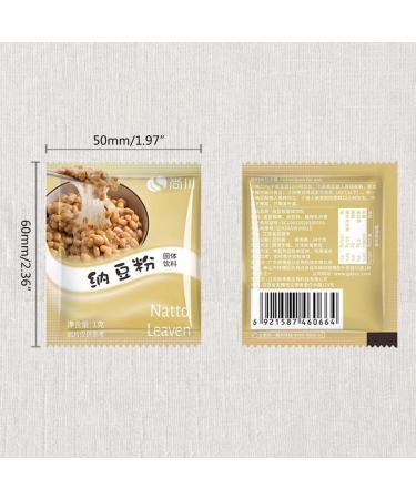 Nattomoto Starter: Japanese NATTO Fermented Soybean Powder for Health | 10 Pieces of Active Bacillus Subtilis NATTO Bacteria - Buy Online on GoSupps.com