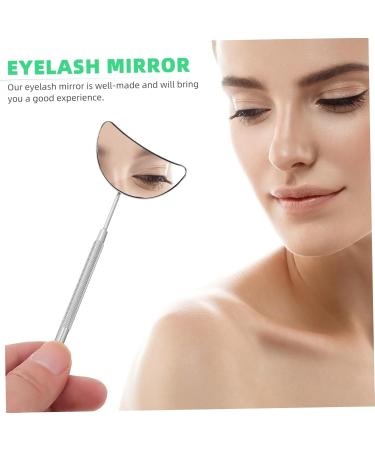 DOITOOL Handheld Makeup Mirror - Crescent Moon Eyelash Tool for Beauty & Lash Extensions - Stainless Steel Cosmetic Mirror - Buy Online on GoSupps.com