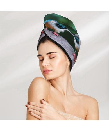 Buy Two Birds SamLng Coral Velvet Dry Hair Cap - Ideal for Home Travel Pool Parties & More | Fast International Shipping - Buy Online on GoSupps.com