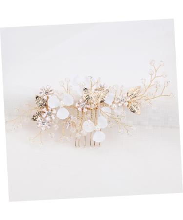 Angoily Rhinestone Hair Comb Wedding Hair Comb Vintage Hair Comb Floral Hair Comb Gold Hair Comb Wedding Pearl Hair Comb Gold Leaf Hair Comb Mori Department Accessories Bride - Buy Online on GoSupps.com