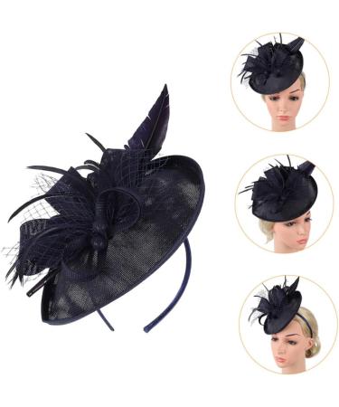 Gogogmee 1pc Mesh Headband Women Headdress Veil Hair Band Female Party Headdress Women Headwear Flower Hair Band Feather Hair Band Hair Band with Veil Party Hair Accessory Female Headband One Size Black - Buy Online on GoSupps.com