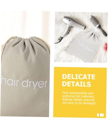 VINTORKY 4pcs Hair Dryer Storage Bag Hair Dryer Bags Cosmetic Bags Travel Hair Dryer Bag Practical Bags Drawstring Bags Creative Storage Bag Storage Organizers Hair Dryer Carrying Bags 33.00X30.00X0.50CM Light Grey - Buy Online on GoSupps.com