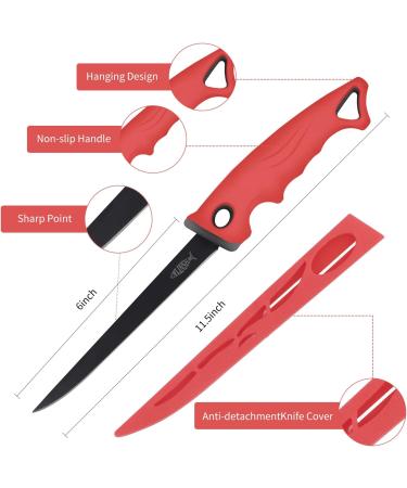 YLINSHA Fishing Tool Kit - 8pc Fillet Knife, Scissors, Pliers, Ruler, Lanyard & Waterproof Bag - Saltwater Tackle Accessory Set - Buy Online on GoSupps.com