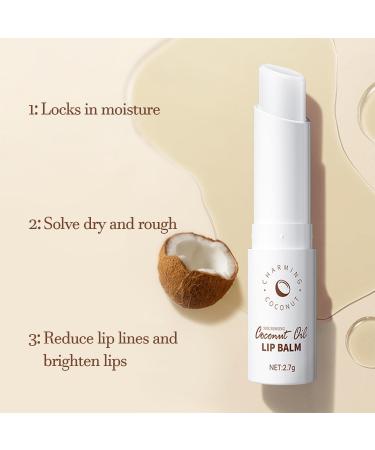Lip Repair Stick with Coconut Oil Lip Balm Chapstick for WomenAll-Day Moisturization lip balm hydrating Hydrates Dry lip Moisturizer Repair Holiday Gifts for Self Care - Buy Online on GoSupps.com