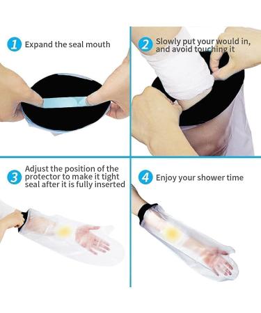 Waterproof Arm Protector for Plaster - Reusable Shower Cover for Adults | Gypsum & Plaster Protection - Buy Online on GoSupps.com