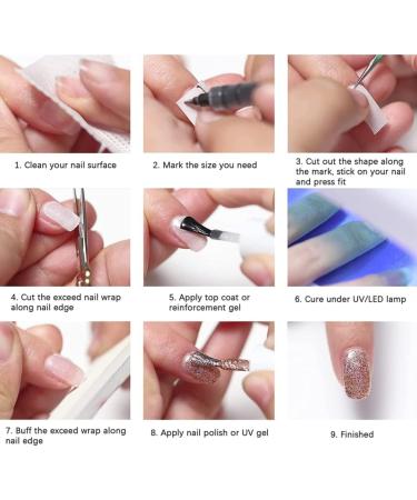 Nail Repair For Damaged Nails Fibreglass Nail Repair Silk Fibreglass Nail Extensions Nail Glue Stickers Silk Nail Wrap Nail Art Tool For Fingernail Repair - Buy Online on GoSupps.com