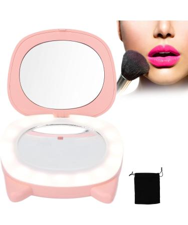 Compact Handwarmer Hand Warmer Light Cartoon Image with Pocket Mirror Light for Women for Home Travel Use Pink Pig - Buy Online on GoSupps.com