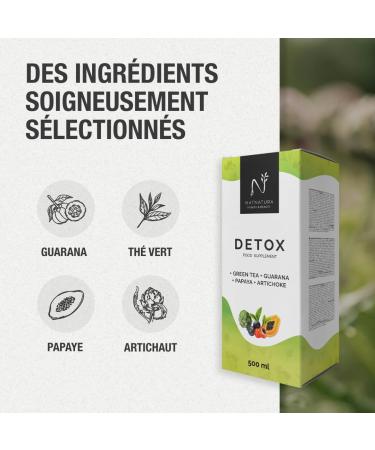 DETOX SLIMMING. Powerful slimming and natural diuretic DETOX CLEANSER natural with red fruit taste 500ml NATURE HEALTH & BEAU - Buy Online on GoSupps.com