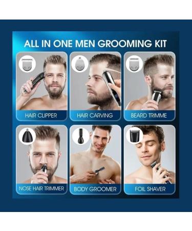 Hair Clippers for Men - 14 in 1 Waterproof Electric Beard Trimmer & Grooming Kit - USB Rechargeable Cordless - Buy Online on GoSupps.com
