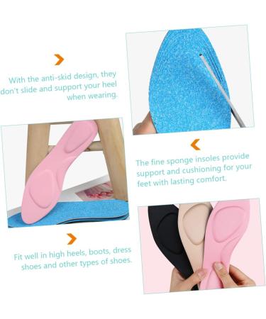 NOLITOY Cuttable Insoles - Breathable Heel Cushions & Inserts | Multi-Function Comfort | Assorted Colors | 29.5X8CM - International Shipping Available - Buy Online on GoSupps.com
