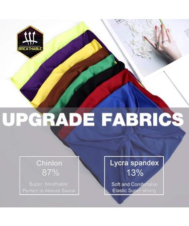 Fashband Turban Headbands - Wide Boho Head Wraps for Women and Girls - Pack of 5 - Buy Online on GoSupps.com