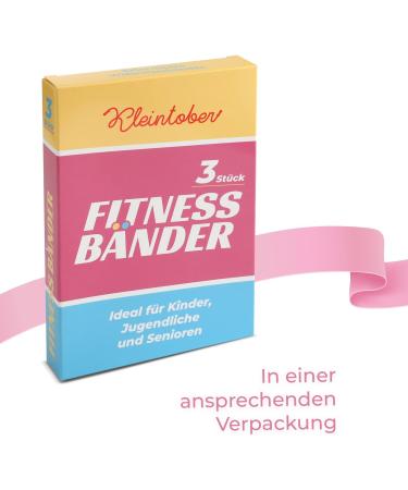 Kleintober Fitness Bands | Light Resistance Bands for Kids Teens & Seniors | Ideal Gymnastics & Training Straps for Beginners - Buy Online on GoSupps.com