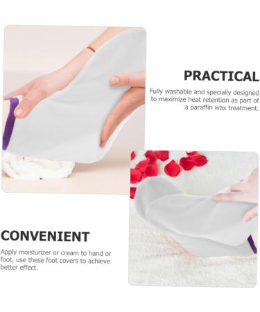 Beaupretty 1 Pair Foot Care Socks Wax Foot Covers Paraffin Wax Bath Liners Foot Spa Covers Foot Protectors Wax Mitts Covers Wax Cover Gloves Foot Paraffin Bags Simple Refill Body Polyester - Buy Online on GoSupps.com