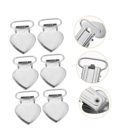 Exceart 60 Peach Heart Duck Cable Clips - Ideal for Pacifiers Trousers Braces & Cushion Holders - Perfect for Newborns & More! - Buy Online on GoSupps.com